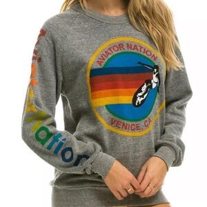 Aviator Nation Gray Venice Crewneck